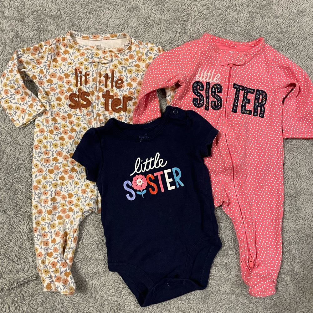 Carters Little sister size 3M bundle